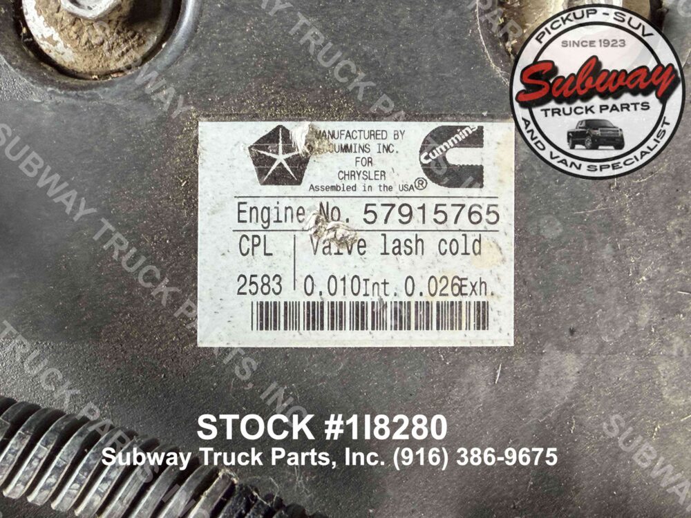 2010 Dodge Dodge 2500 Pickup ENGINE ASSEMBLY