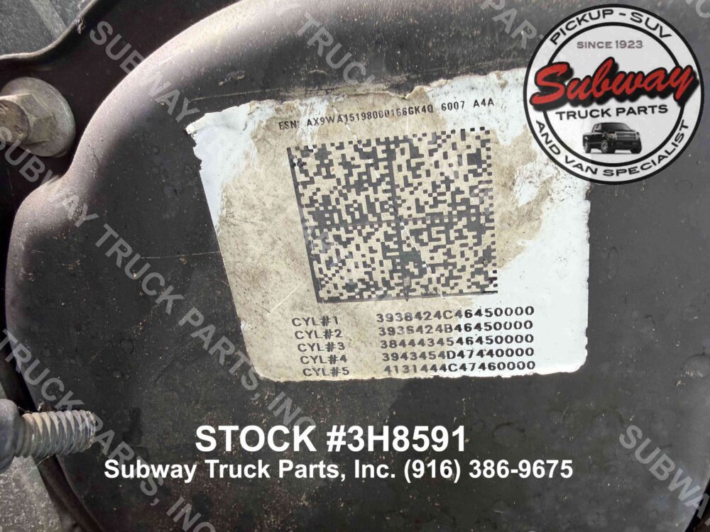 1 Used 2016 Ford Transit 250 Engine Assembly 3.2L
