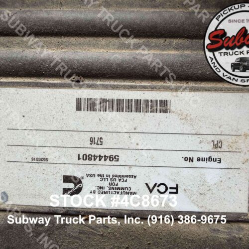 Used 2022 Dodge Ram 3500 Engine Assembly 6.7L