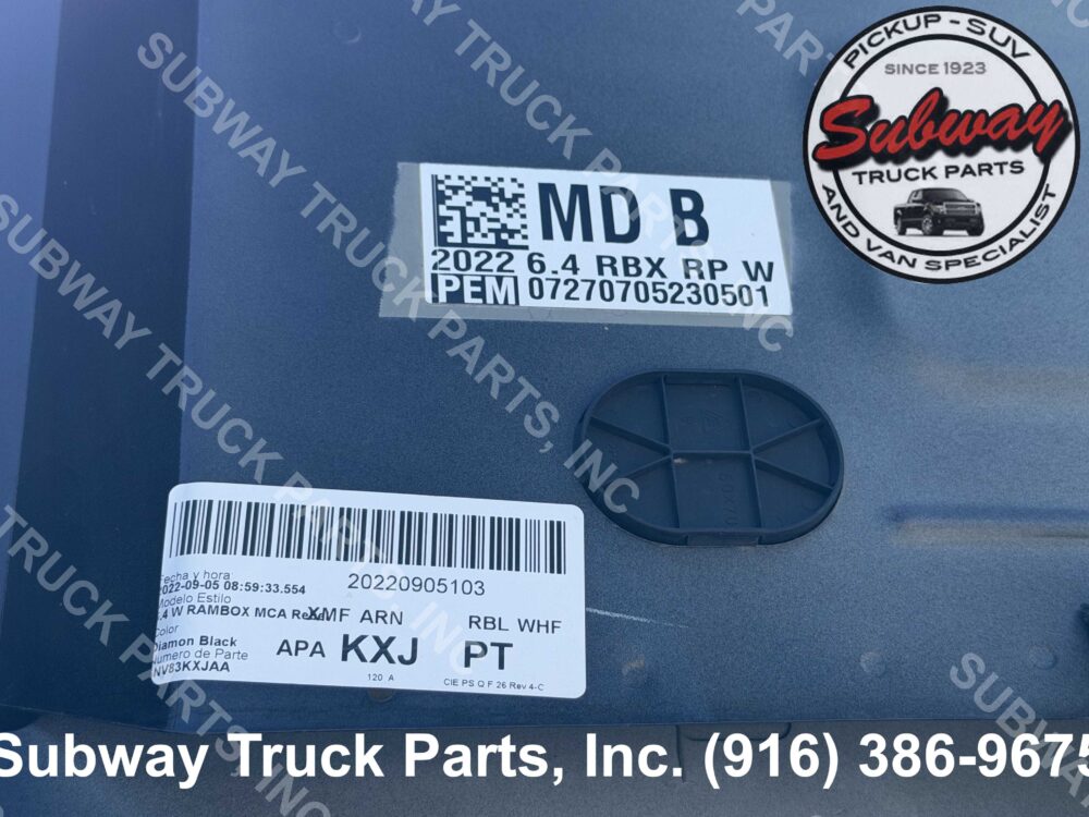 Used 2022 Dodge Ram 2500 Take-Off Bed