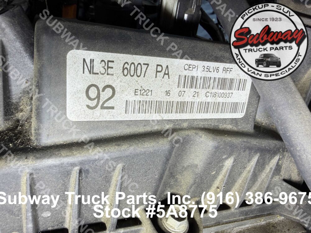5 Used 2021 Ford F-150 Engine Assembly 3.5L